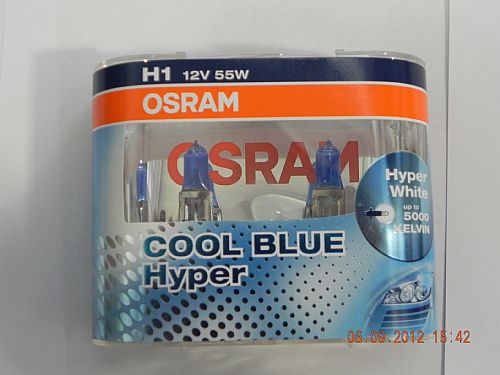 LAMPARA H1 OSRAM HYPER COOL BLUE 5000K